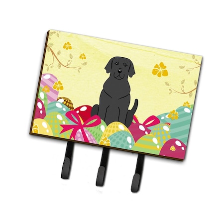 Jensendistributionservices Easter Eggs Black Labrador Leash or Key Holder MI2088068